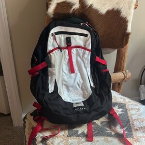 The North Face | Bags | The North Face Rainer Limited Edition White Black  Red Pack | Poshmark